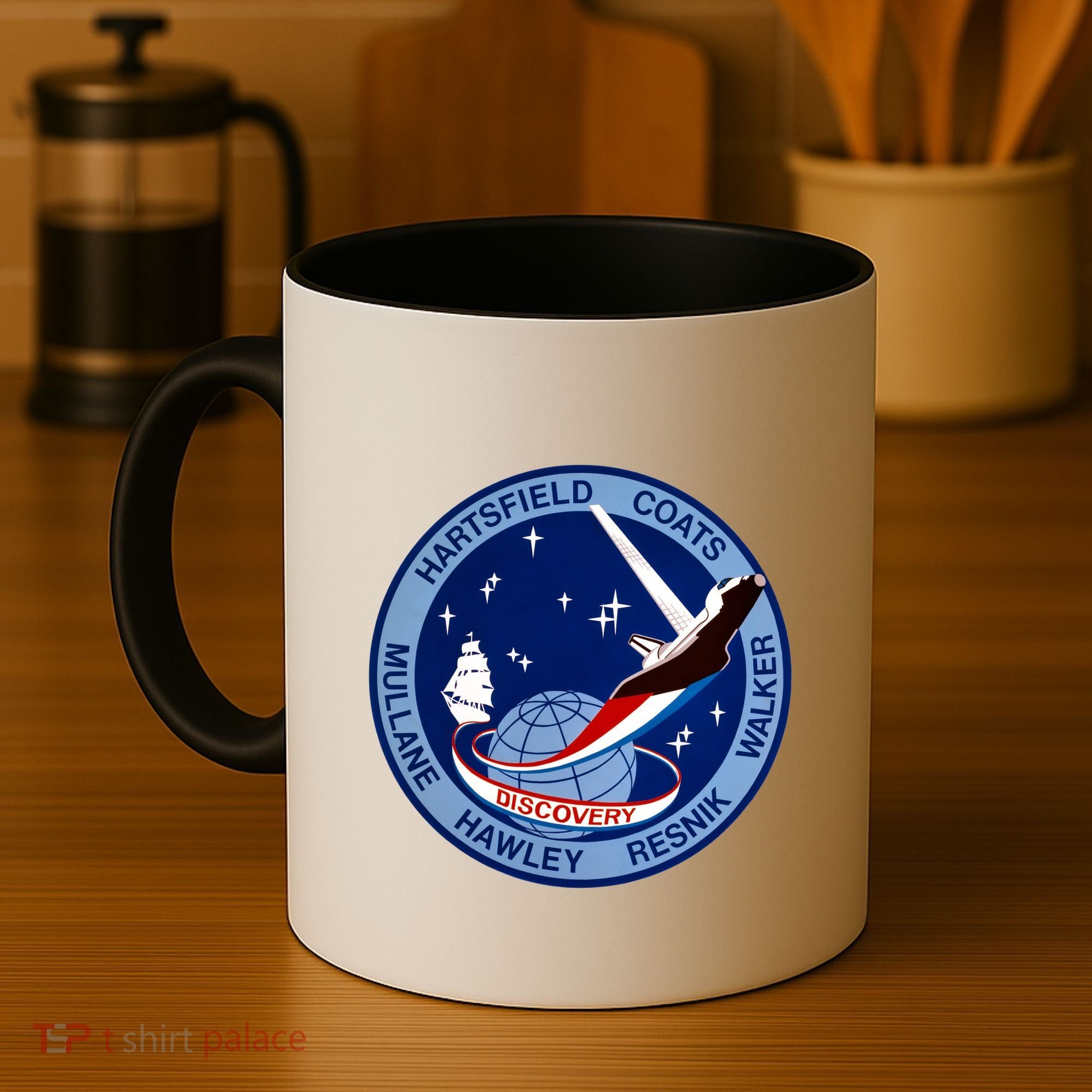 STS-41D Mission Insignia Patch Space Shuttle Challenger Coffee Mug