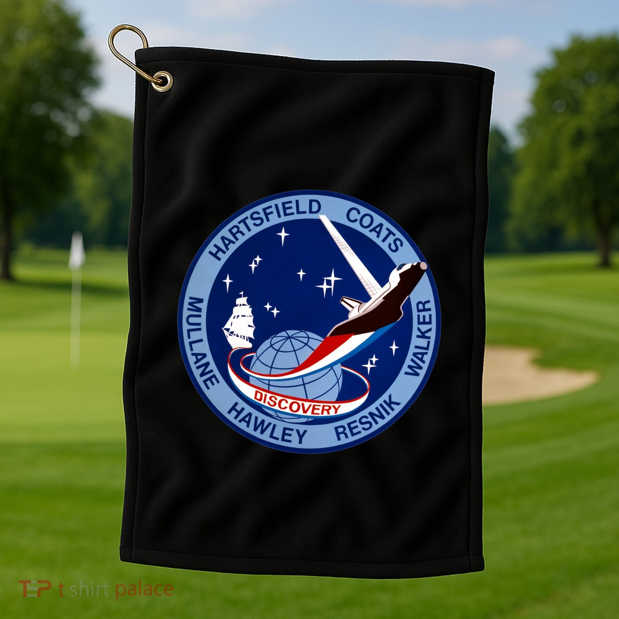STS-41D Mission Insignia Patch Space Shuttle Challenger Golf Towel