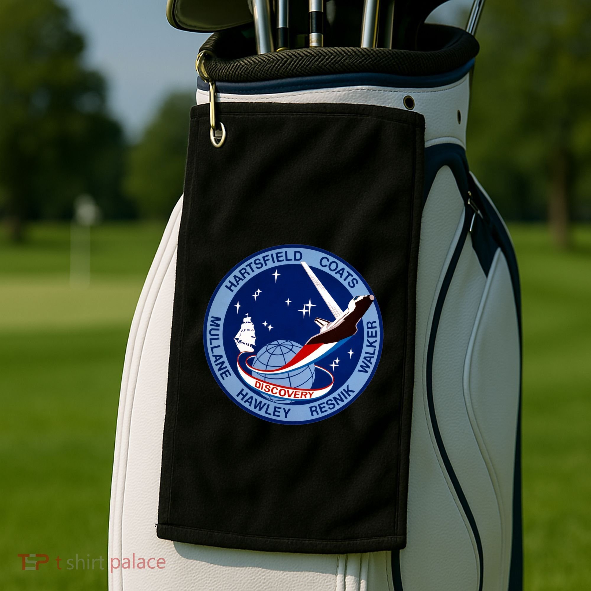 STS-41D Mission Insignia Patch Space Shuttle Challenger Golf Towel