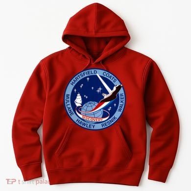 STS-41D Mission Insignia Patch Space Shuttle Challenger Hoodie