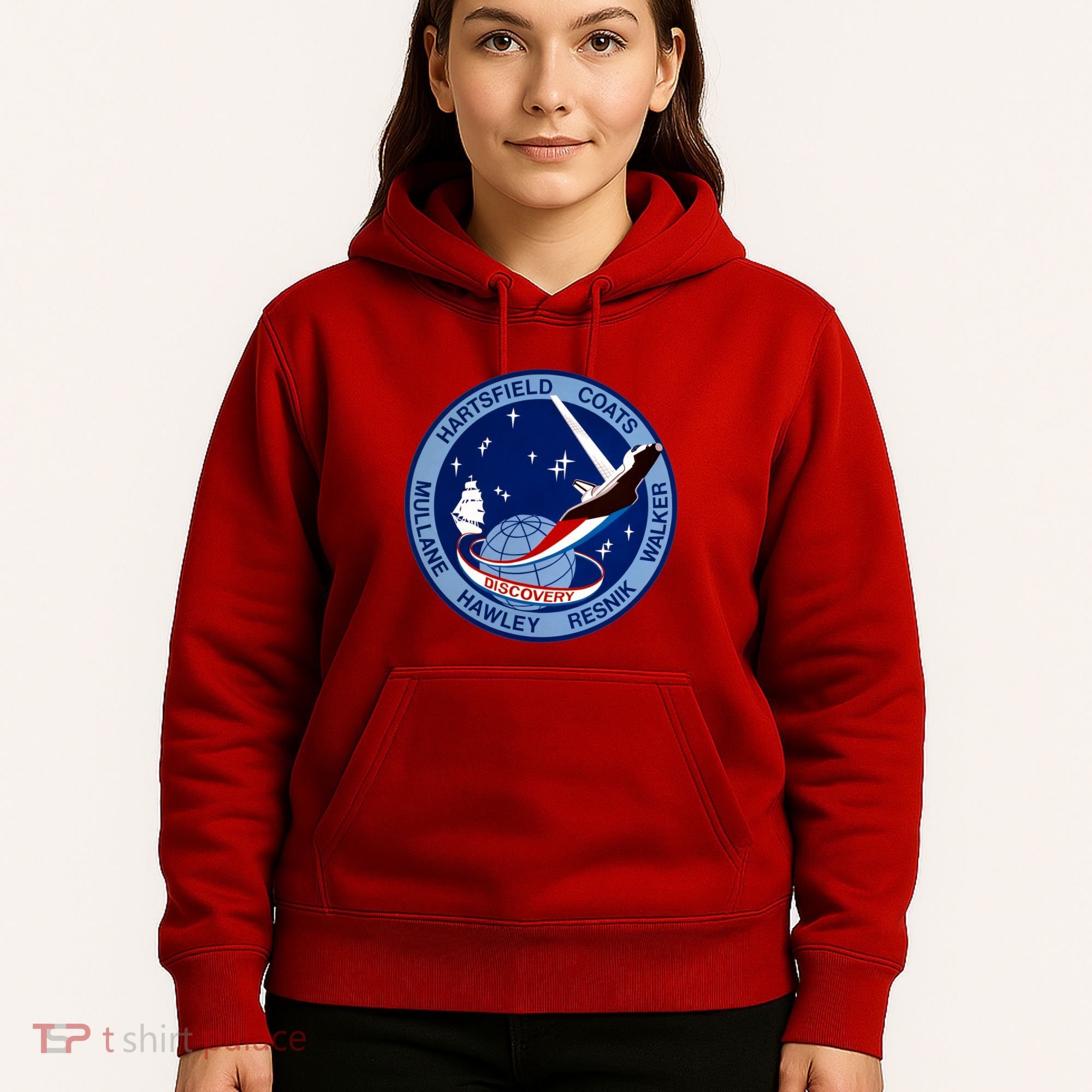 STS-41D Mission Insignia Patch Space Shuttle Challenger Hoodie