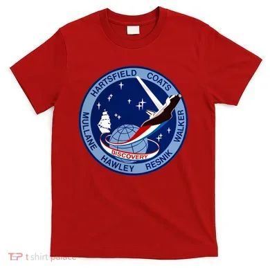 STS-41D Mission Insignia Patch Space Shuttle Challenger T-Shirt