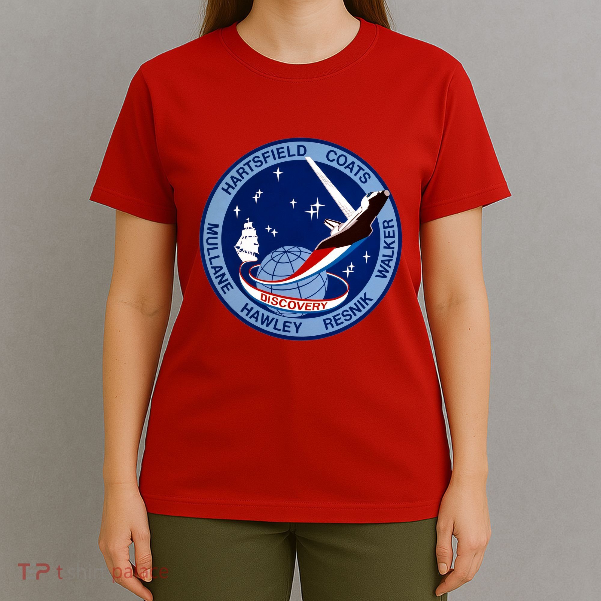 STS-41D Mission Insignia Patch Space Shuttle Challenger T-Shirt