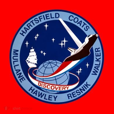 STS-41D Mission Insignia Patch Space Shuttle Challenger Hooded Wearable Blanket