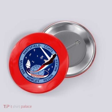 STS-41D Mission Insignia Patch Space Shuttle Challenger Button