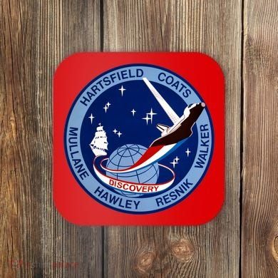 STS-41D Mission Insignia Patch Space Shuttle Challenger Coaster