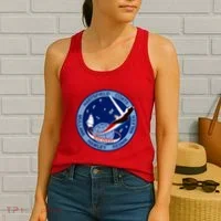 STS-41D Mission Insignia Patch Space Shuttle Challenger Women's Tank Top thumb 2