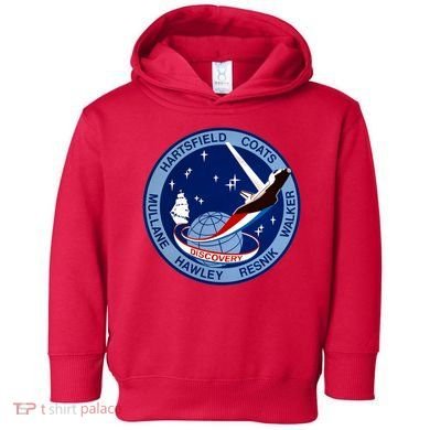 STS-41D Mission Insignia Patch Space Shuttle Challenger Toddler Hoodie