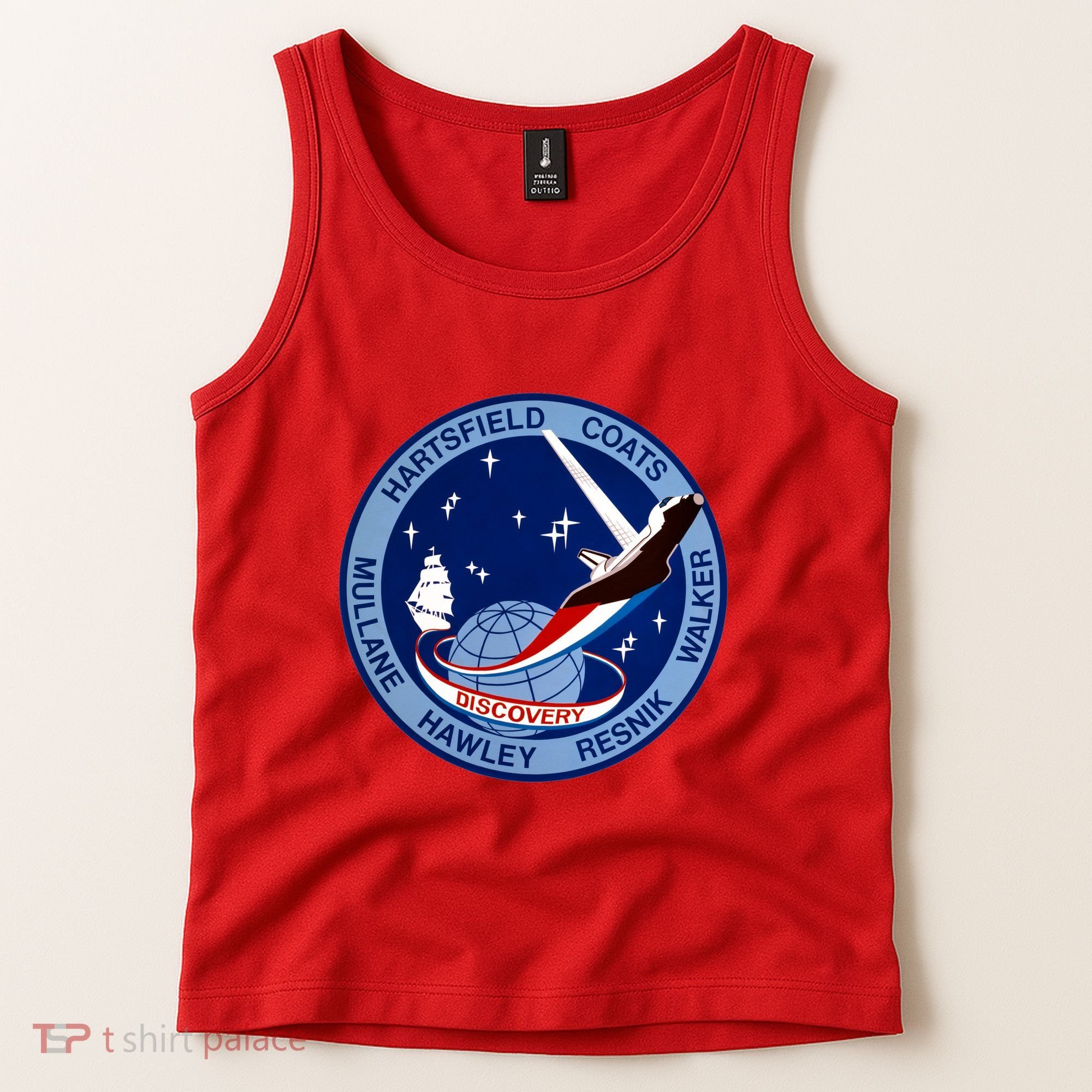 STS-41D Mission Insignia Patch Space Shuttle Challenger Tank Top