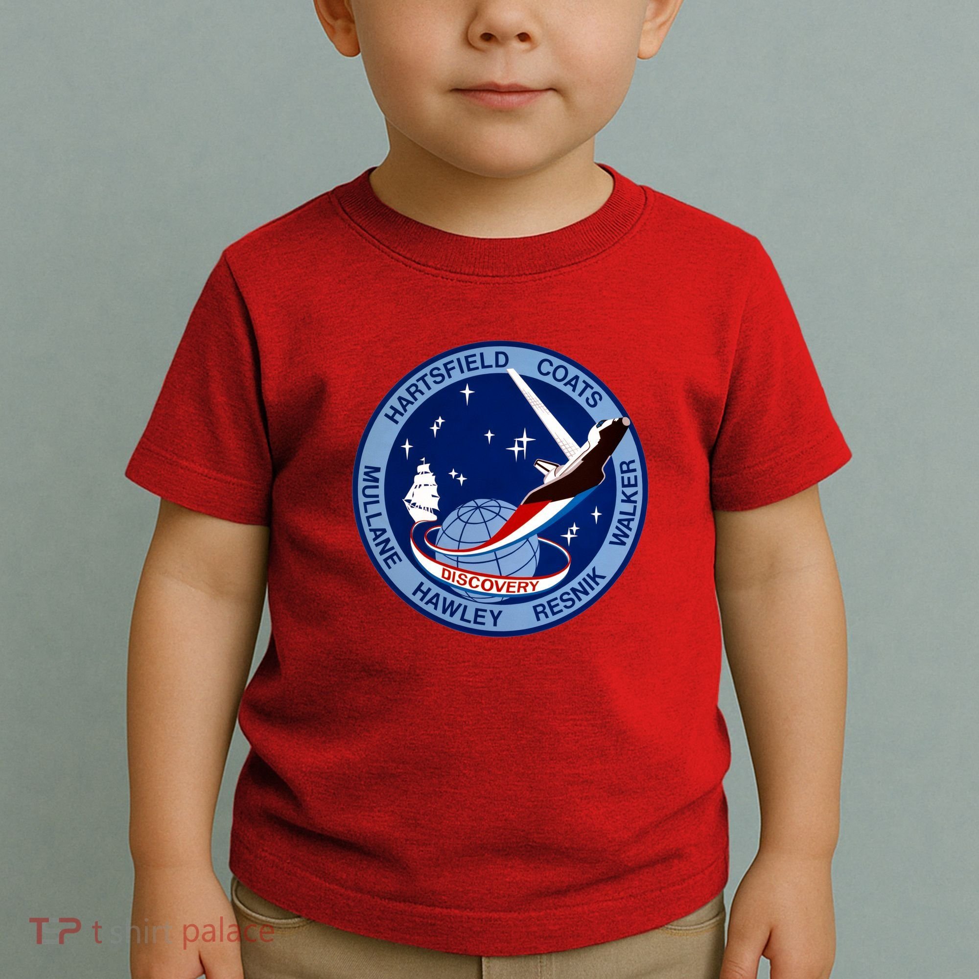 STS-41D Mission Insignia Patch Space Shuttle Challenger Toddler T-Shirt