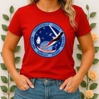 STS-41D Mission Insignia Patch Space Shuttle Challenger Women's T-Shirt thumb 2