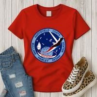 STS-41D Mission Insignia Patch Space Shuttle Challenger Women's T-Shirt thumb 3