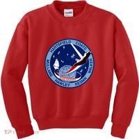 STS-41D Mission Insignia Patch Space Shuttle Challenger Kids Sweatshirt thumb 0