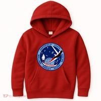 STS-41D Mission Insignia Patch Space Shuttle Challenger Kids Hoodie thumb 0