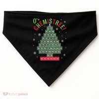 Science Teacher Scientist O Chemistree Christmas Tree Xmas Funny Gift USA-Made Doggie Bandana thumb 0