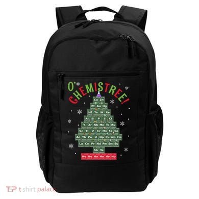 Science Teacher Scientist O Chemistree Christmas Tree Xmas Funny Gift Backpack