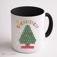 Science Teacher Scientist O Chemistree Christmas Tree Xmas Funny Gift Coffee Mug thumb 1