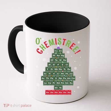 Science Teacher Scientist O Chemistree Christmas Tree Xmas Funny Gift Coffee Mug