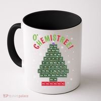 Science Teacher Scientist O Chemistree Christmas Tree Xmas Funny Gift Coffee Mug thumb 0