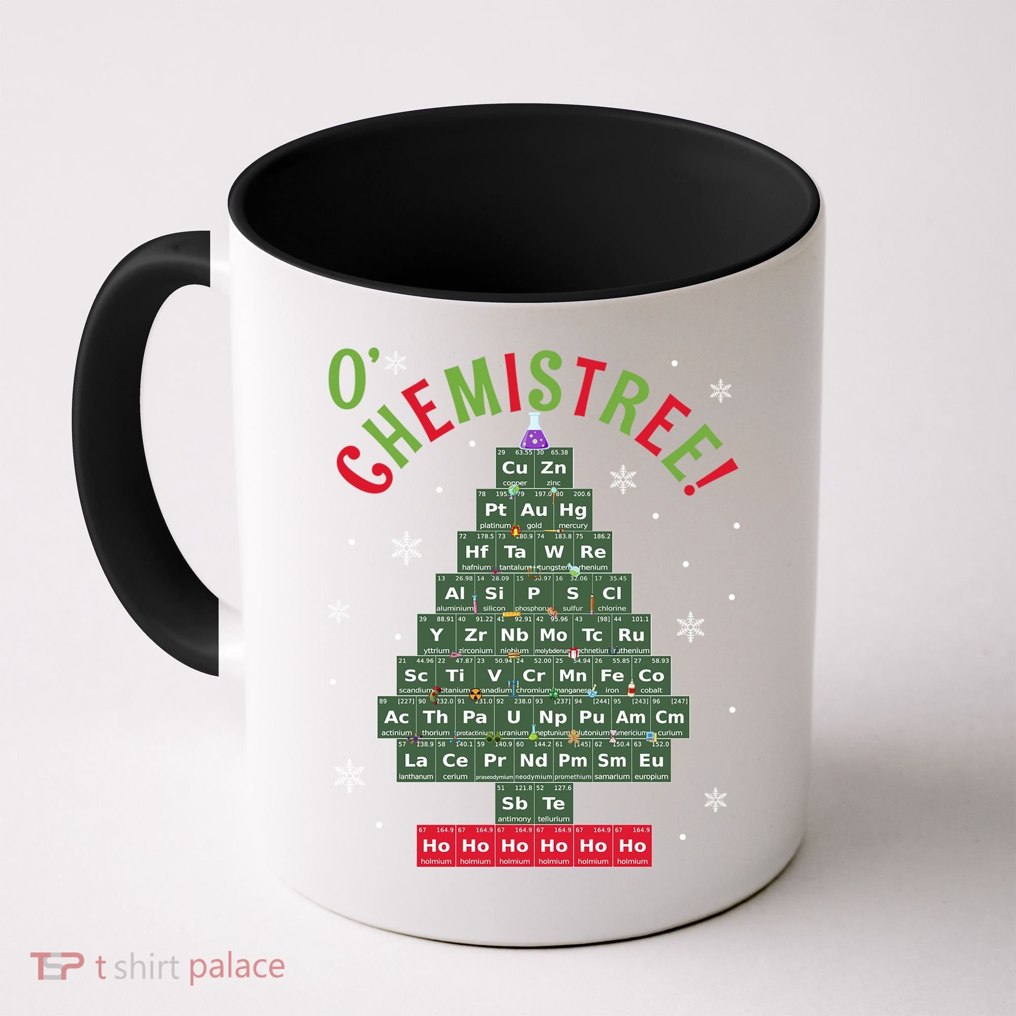 Science Teacher Scientist O Chemistree Christmas Tree Xmas Funny Gift Coffee Mug