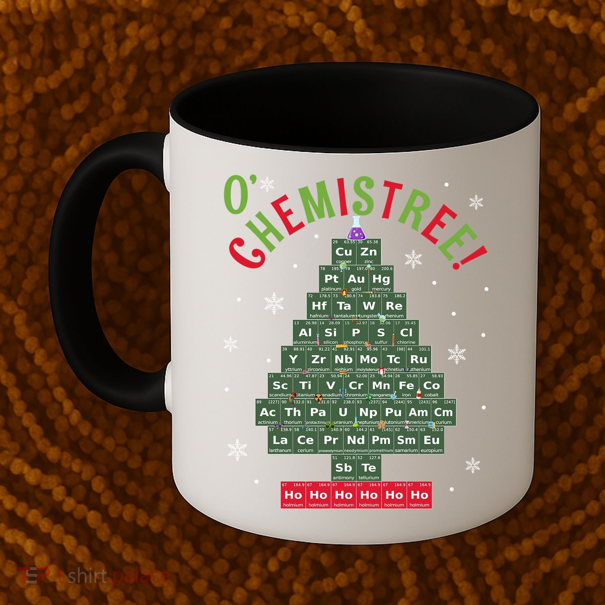 Science Teacher Scientist O Chemistree Christmas Tree Xmas Funny Gift Coffee Mug