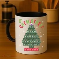 Science Teacher Scientist O Chemistree Christmas Tree Xmas Funny Gift Coffee Mug thumb 4
