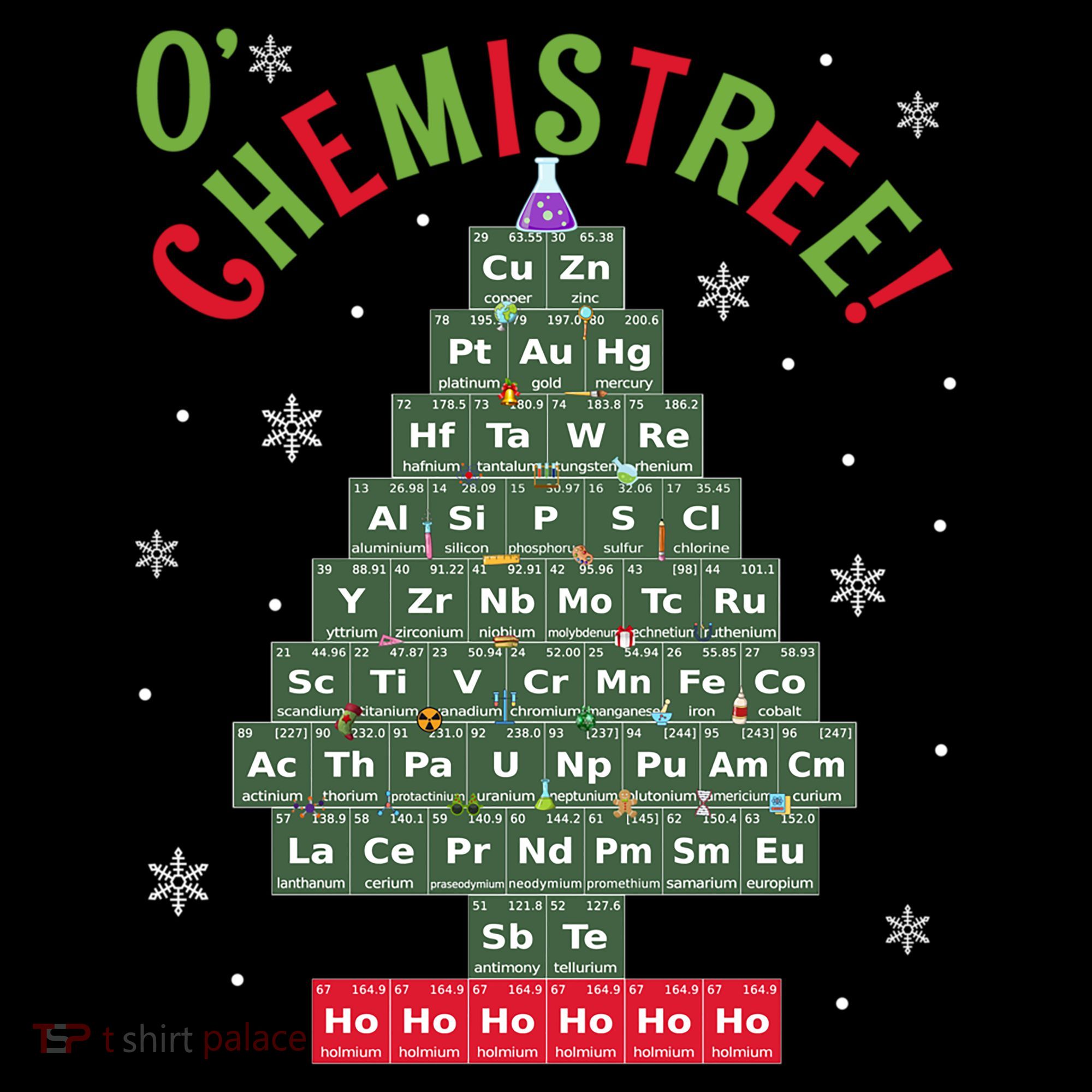 Science Teacher Scientist O Chemistree Christmas Tree Xmas Funny Gift Coffee Mug
