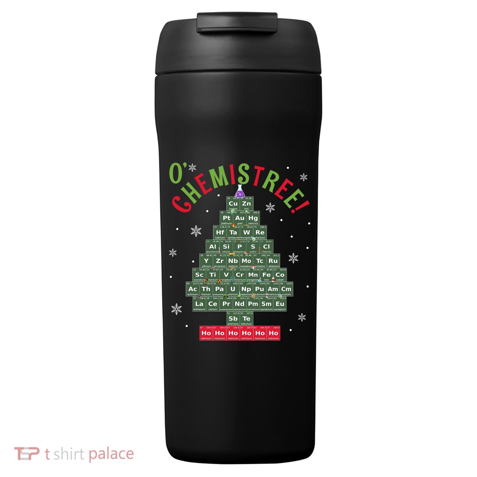 Science Teacher Scientist O Chemistree Christmas Tree Xmas Funny Gift 24oz Duet Stainless Steel Tumbler