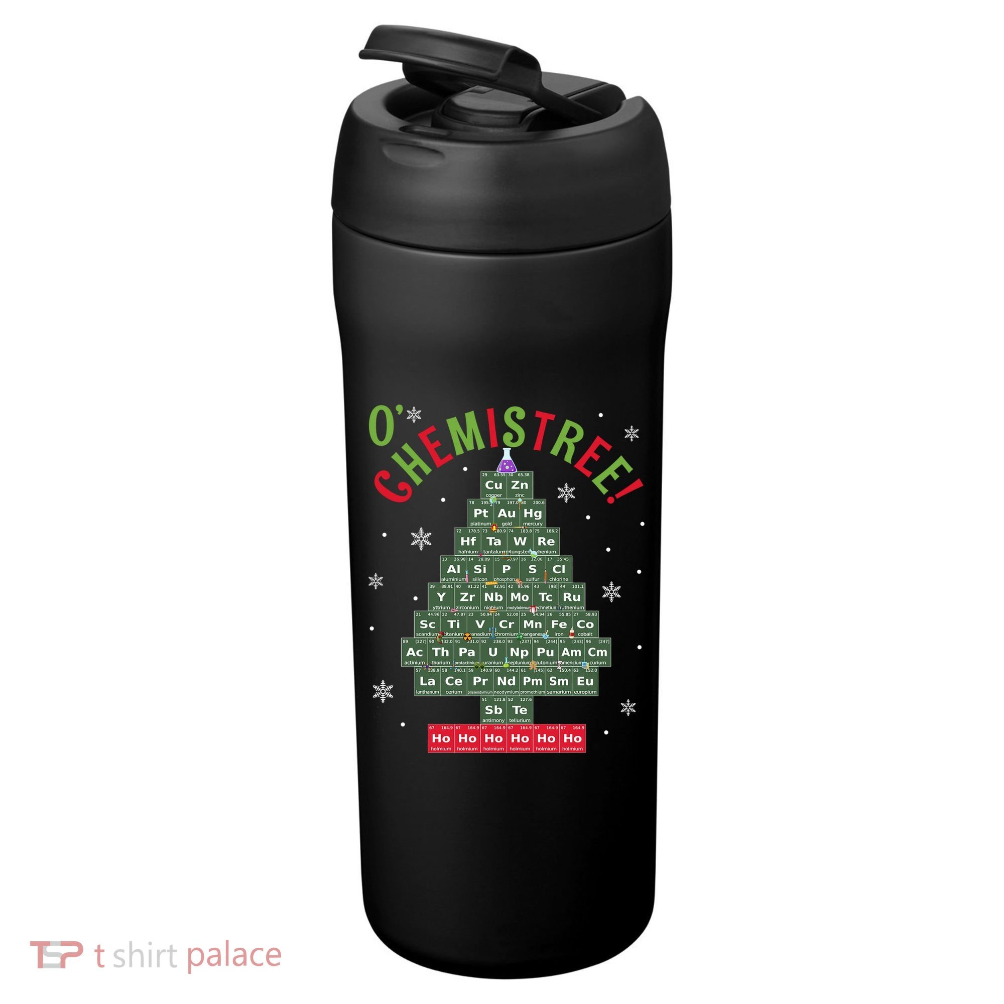 Science Teacher Scientist O Chemistree Christmas Tree Xmas Funny Gift 24oz Duet Stainless Steel Tumbler