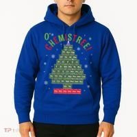 Science Teacher Scientist O Chemistree Christmas Tree Xmas Funny Gift Hoodie thumb 2
