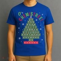 Science Teacher Scientist O Chemistree Christmas Tree Xmas Funny Gift T-Shirt thumb 3