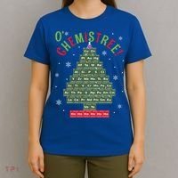 Science Teacher Scientist O Chemistree Christmas Tree Xmas Funny Gift T-Shirt thumb 4