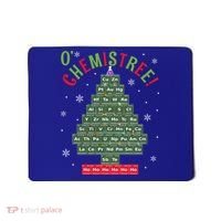 Science Teacher Scientist O Chemistree Christmas Tree Xmas Funny Gift Mousepad thumb 0