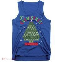 Science Teacher Scientist O Chemistree Christmas Tree Xmas Funny Gift Tank Top thumb 0