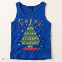 Science Teacher Scientist O Chemistree Christmas Tree Xmas Funny Gift Tank Top thumb 2