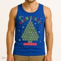 Science Teacher Scientist O Chemistree Christmas Tree Xmas Funny Gift Tank Top thumb 3