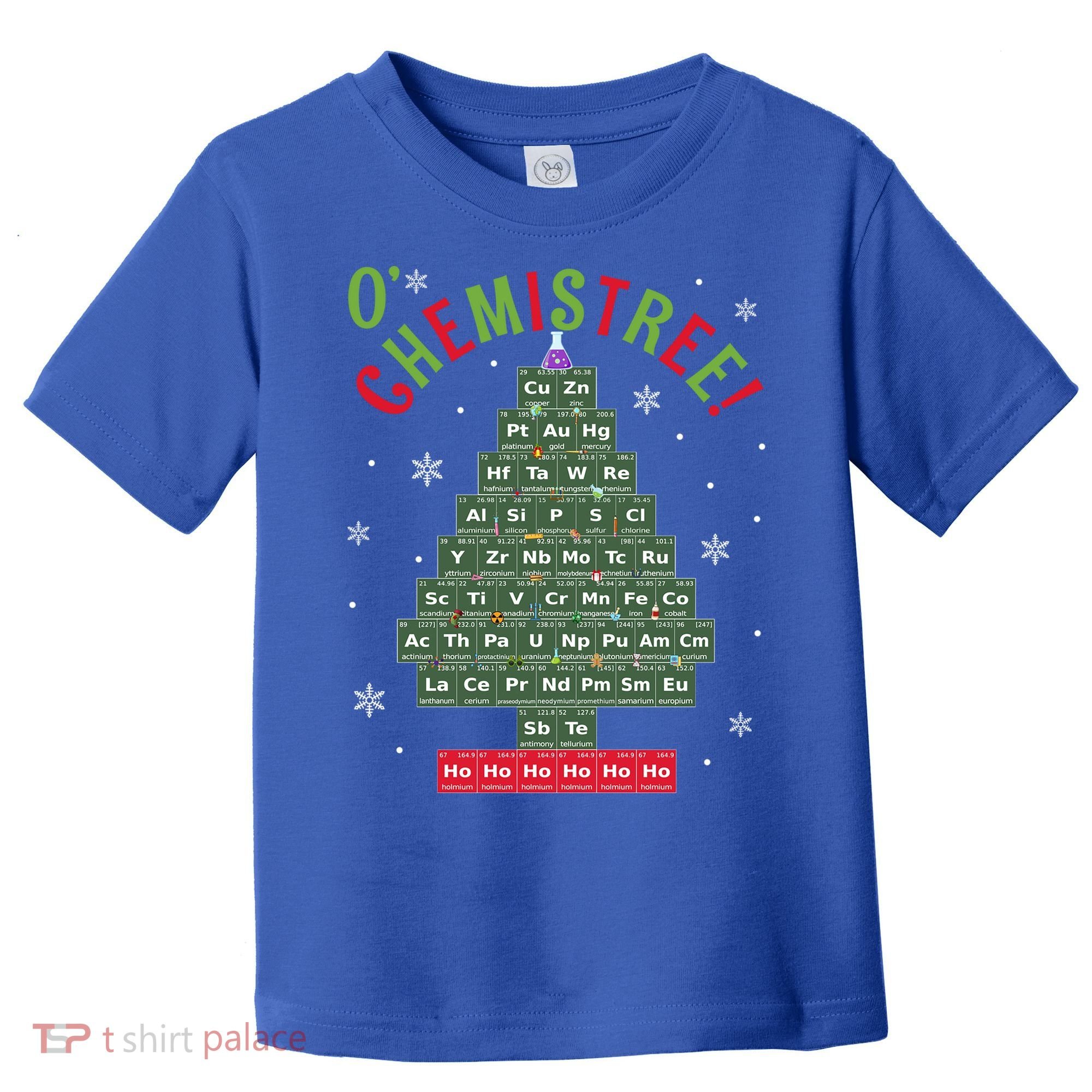 Science Teacher Scientist O Chemistree Christmas Tree Xmas Funny Gift Toddler T-Shirt