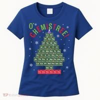 Science Teacher Scientist O Chemistree Christmas Tree Xmas Funny Gift Women's T-Shirt thumb 0