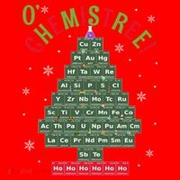 Science Teacher Scientist O Chemistree Christmas Tree Xmas Funny Gift Santa Hat thumb 1