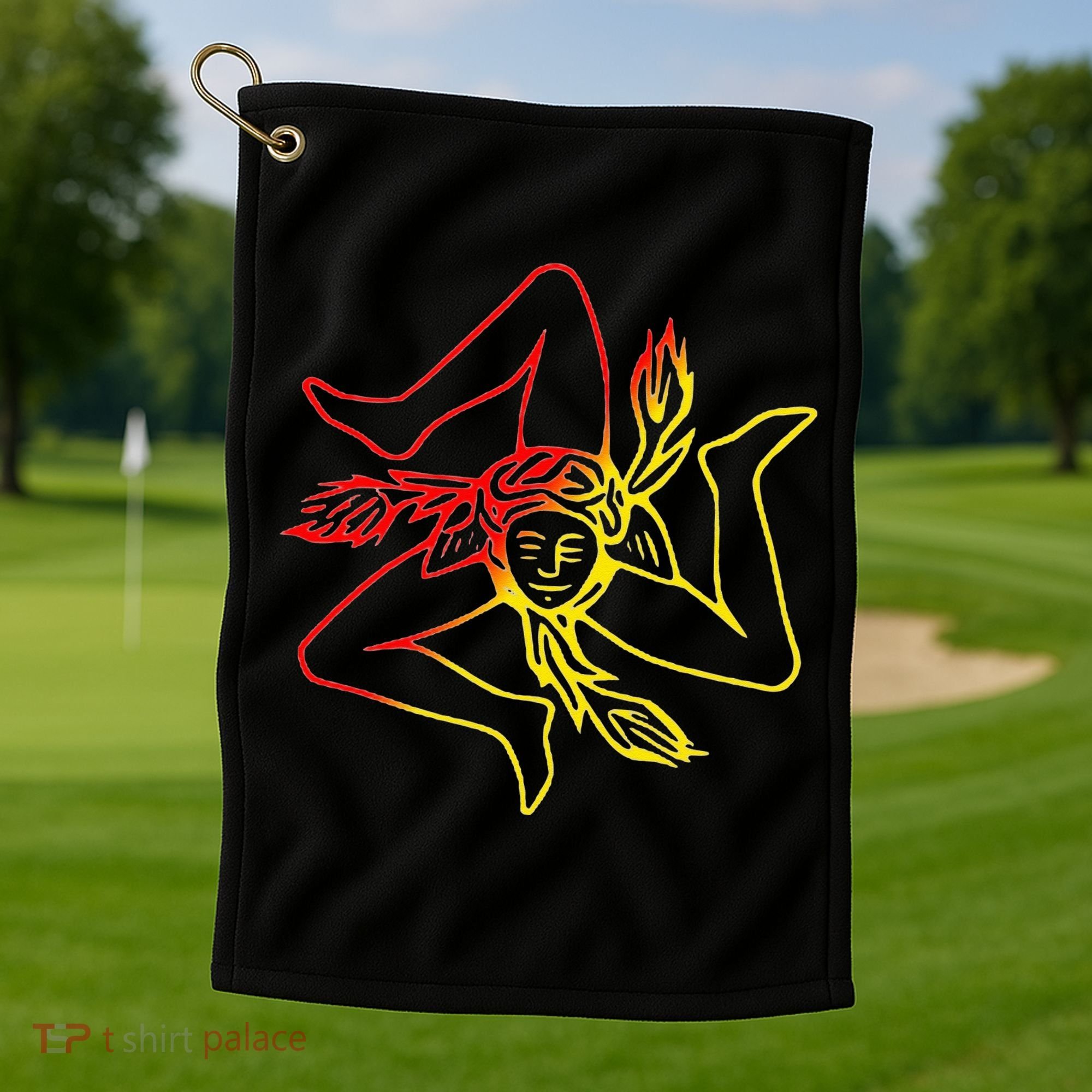 Sicily Travel Souvenir For Men Women Kids Golf Towel