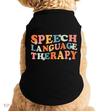 Speech Therapy Speech Language Therapy Pathologist Retro SLP Doggie Tank