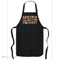 Speech Therapy Speech Language Therapy Pathologist Retro SLP Apron thumb 0