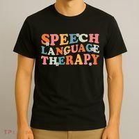 Speech Therapy Speech Language Therapy Pathologist Retro SLP T-Shirt thumb 3