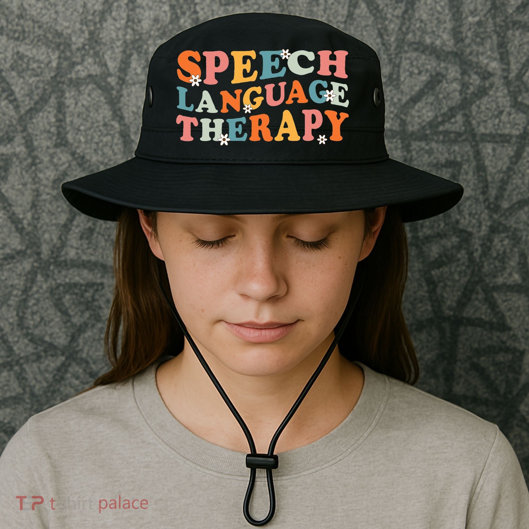 Speech Therapy Speech Language Therapy Pathologist Retro SLP Bucket Hat