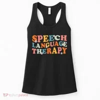 Speech Therapy Speech Language Therapy Pathologist Retro SLP Women's Tank Top thumb 0