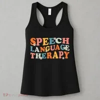 Speech Therapy Speech Language Therapy Pathologist Retro SLP Women's Tank Top thumb 3