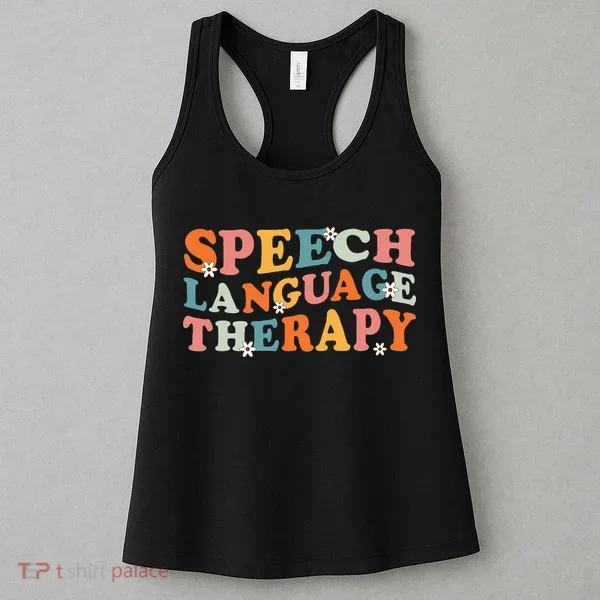 Speech Therapy Speech Language Therapy Pathologist Retro SLP Women's Tank Top