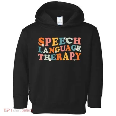 Speech Therapy Speech Language Therapy Pathologist Retro SLP Toddler Hoodie
