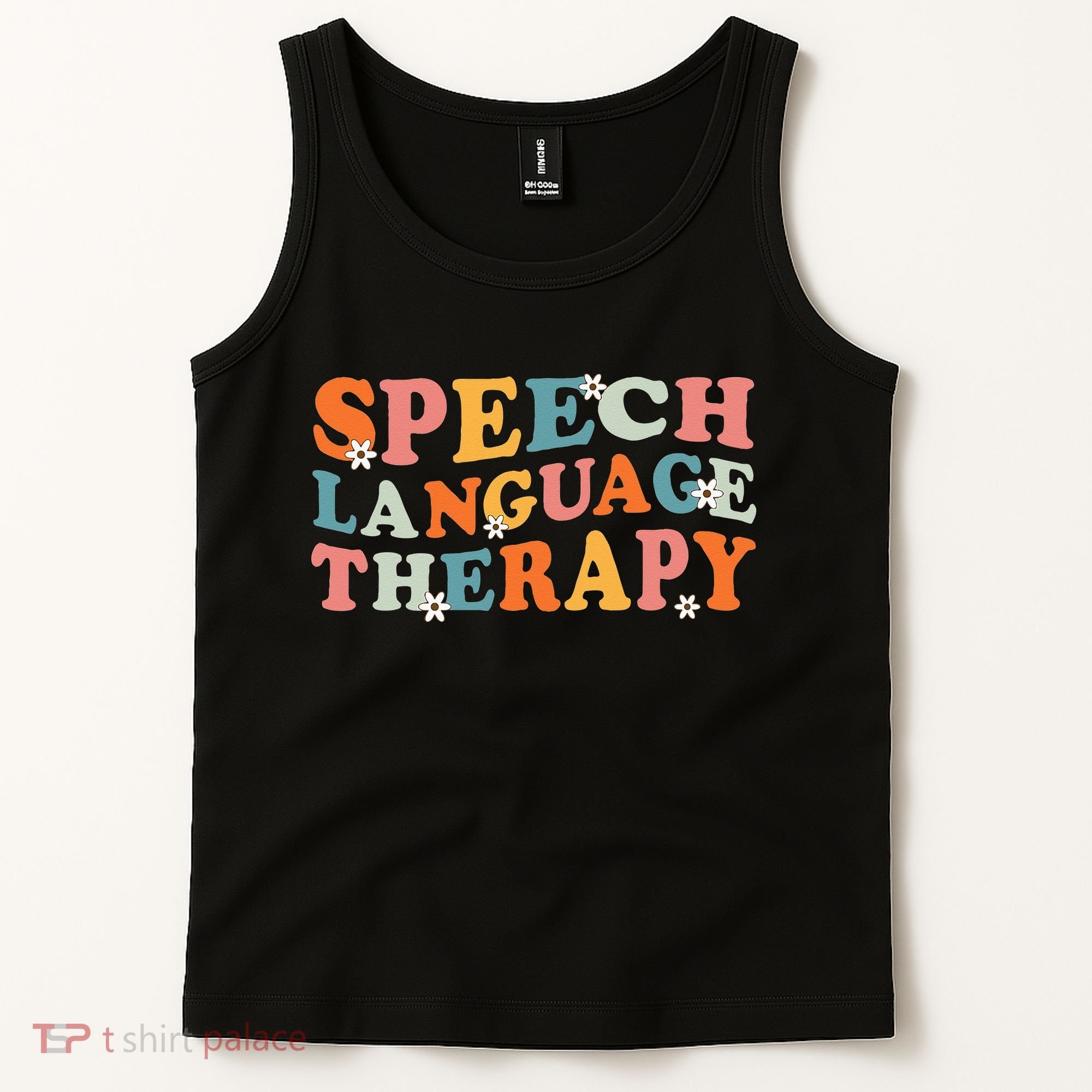 Speech Therapy Speech Language Therapy Pathologist Retro SLP Tank Top