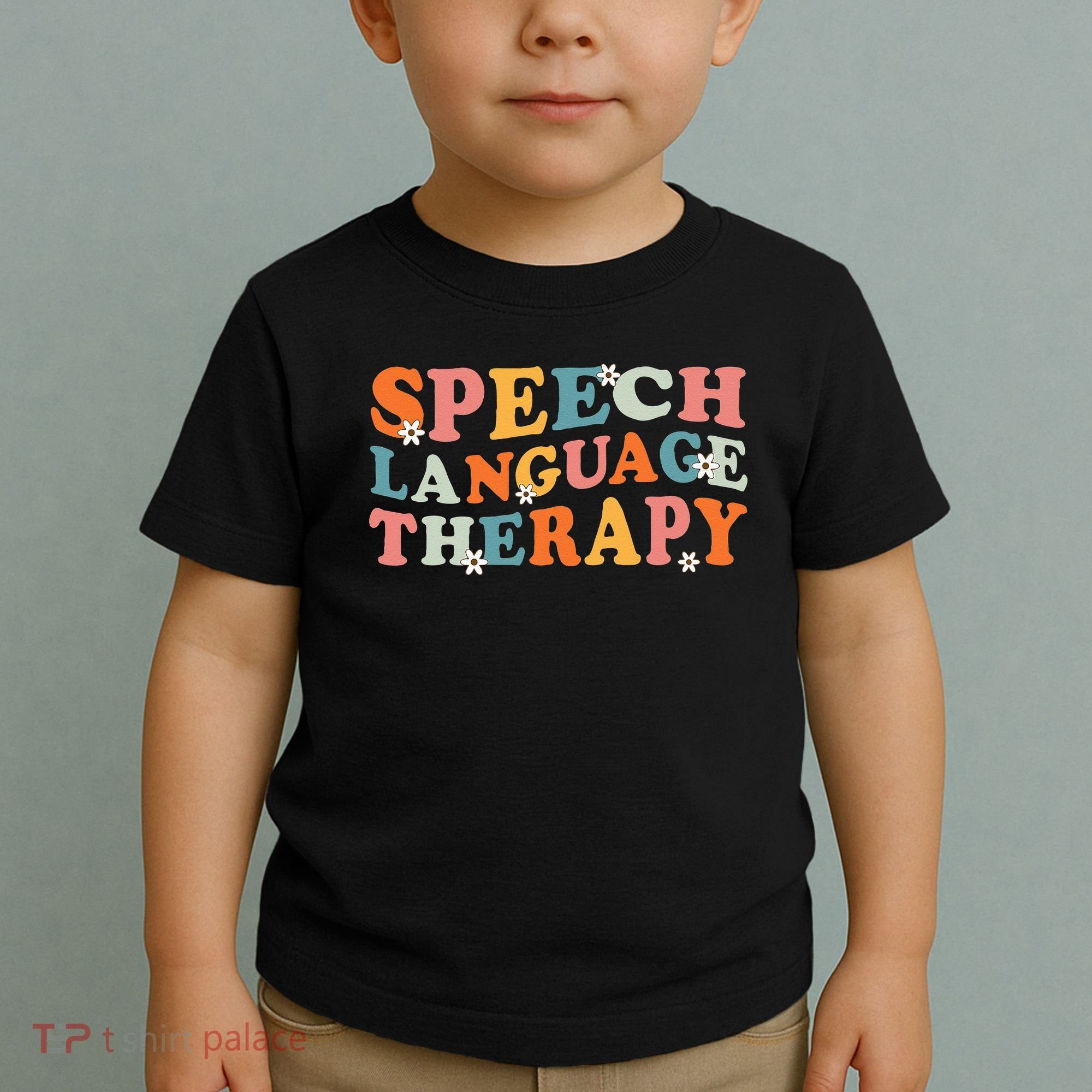 Speech Therapy Speech Language Therapy Pathologist Retro SLP Toddler T-Shirt